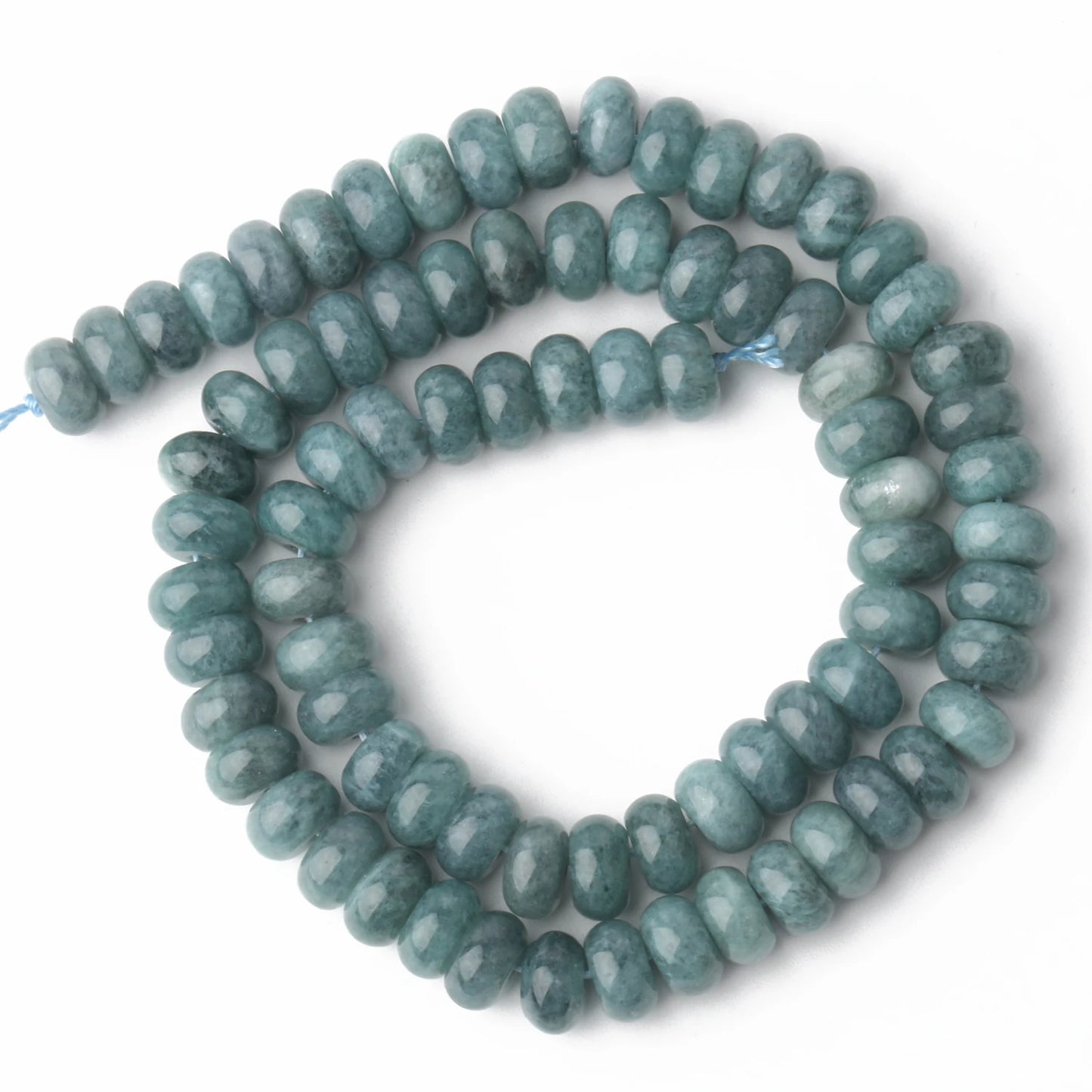 5x8mm Natural Stone Abacus Beads Angelite Tourmaline Tiger Eye Quartz Rondelle Loose Beads for Jewelry Making DIY Bracelets 15''
