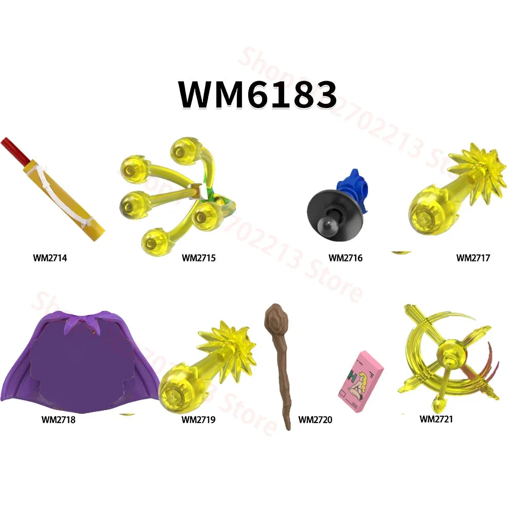 Anime Building Blocks Set WM6183 Educational Toys for Kids, Christmas Gift Bricks Collection Cool Model for Boys WM6220 WM6221