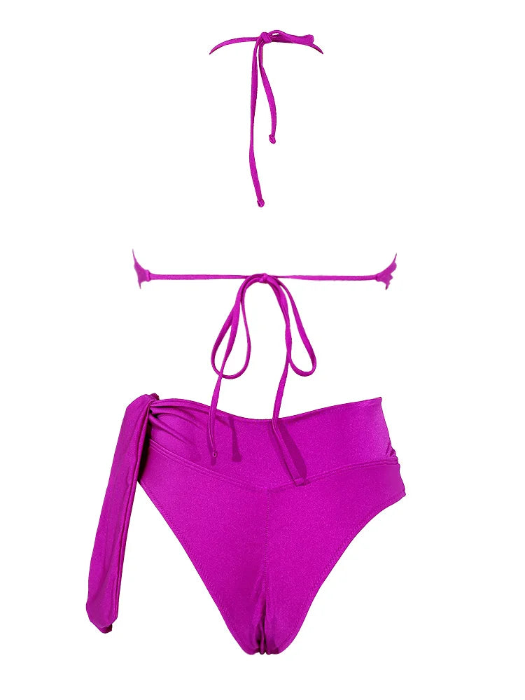 Sexy Patchwork Bikinis 2025 Swimsuit Women's Swimwear Triangle Bathing Suit Bandage Beachwear Thongs Bikini Sets Female Biquinis