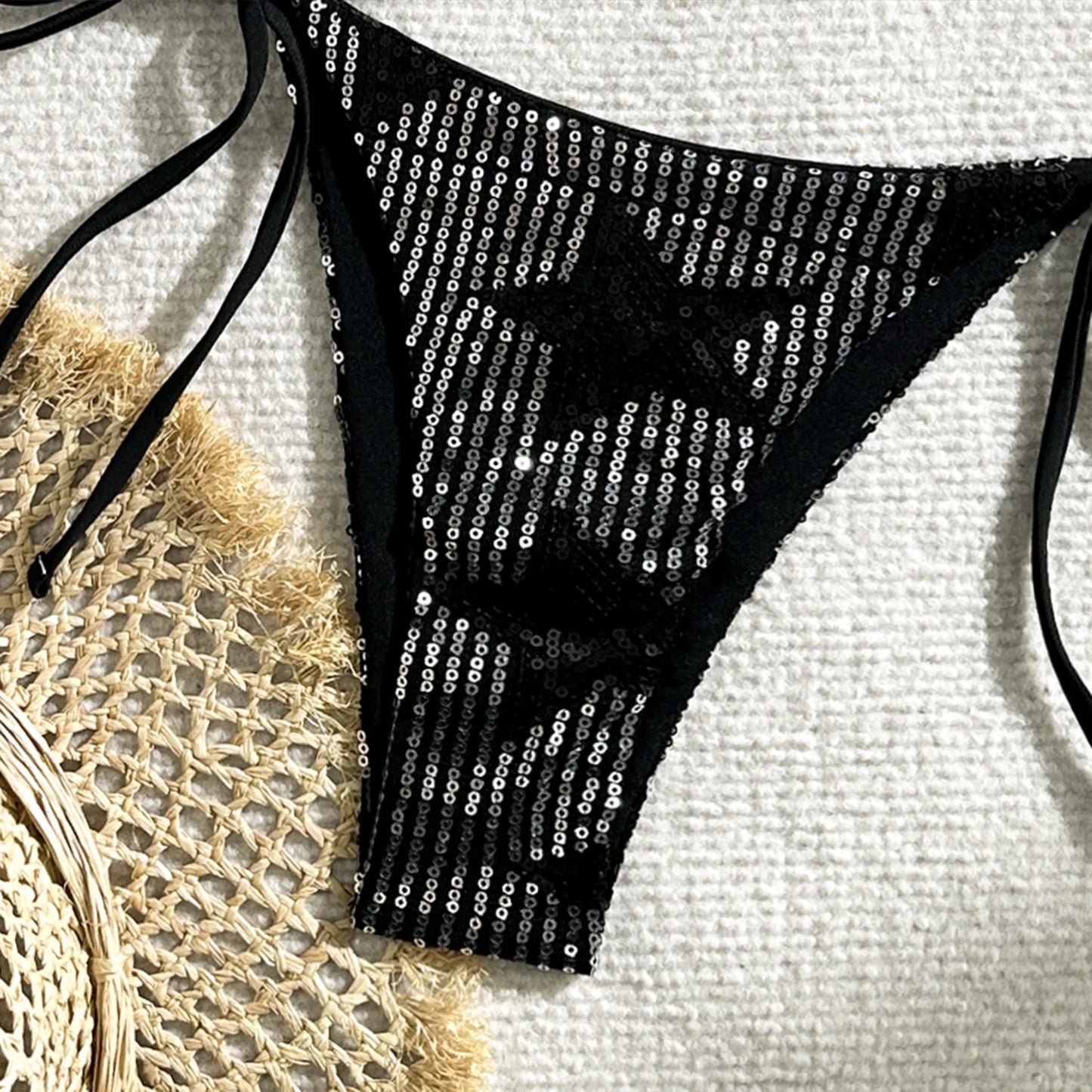 Shining Sexy Bikinis Swimsuits Women's Swimwear Push Up Female Beach Swim Wear Bathing Suits Brazilian Bikini Set Pool Bather