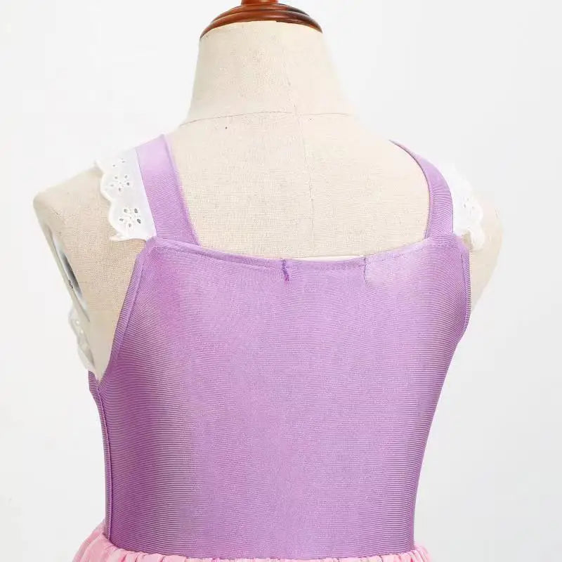 2025 Girls Two Piece Swimsuit Anna Elsa Belle Swimwear Princess Bodysuit Swimwear for Girls Childrens Bikini Beachwear Clothes