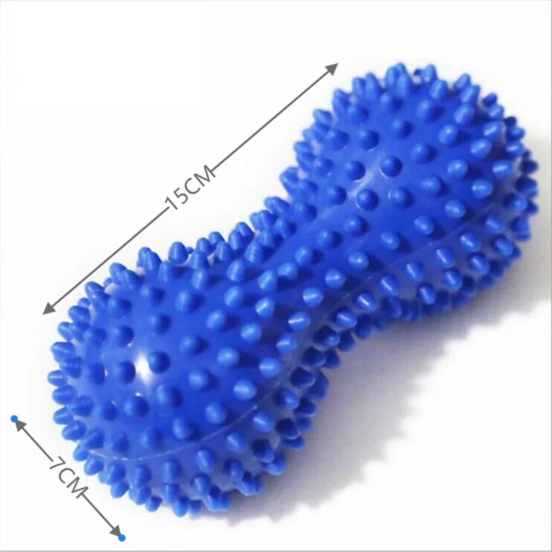 Foot Massage Roller Peanut Double Lacrosse Spiky Ball Myofascial Balls for Plantar Fasciitis Mobility Back Foot Arch Pain Relief