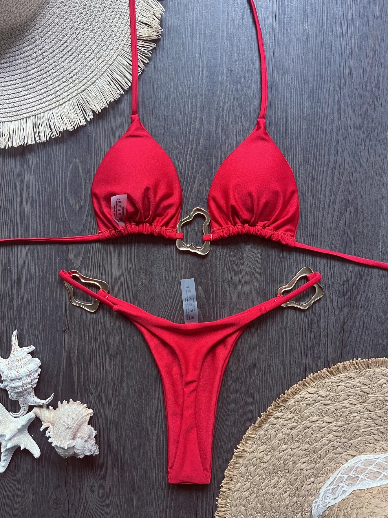 Sexy Halter Micro Bikini 2025 Women Swimsuit Solid Swimwear Thong Bikinis Set Brazilian Beach Wear Bathing Suit Biquini Female