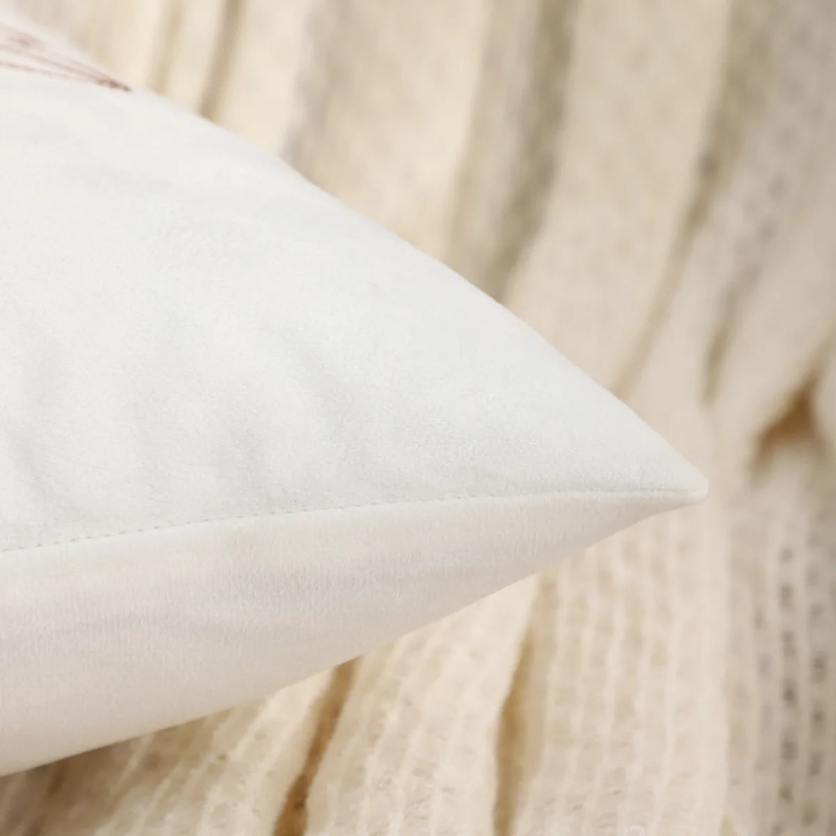White Halloween Pillowcase Funda Cogines De 45x45 Pumpkin Velvet Embroidery Thanksgiving Decoration Sofa Pillow Cushion Covers