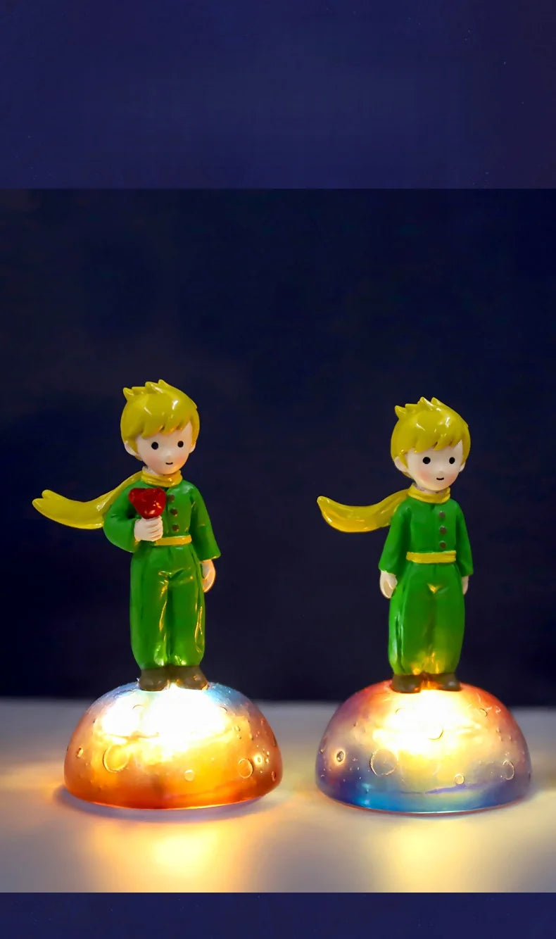 Home Decoration DIY Resin Crafts Little Prince Home Desk Small Ornaments Children's Birthday Christmas Gift Ornaments Decoration