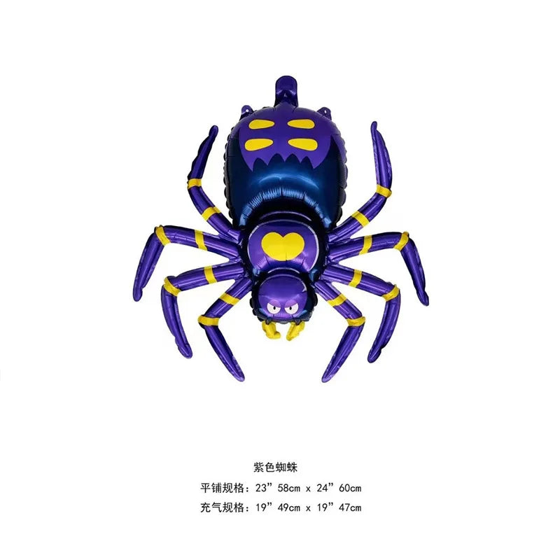 New Halloween Terror Spider Balloon Ghost Festival Party Shopping Mall Event Decoration Home Yard Halloween Photo Props Balloon