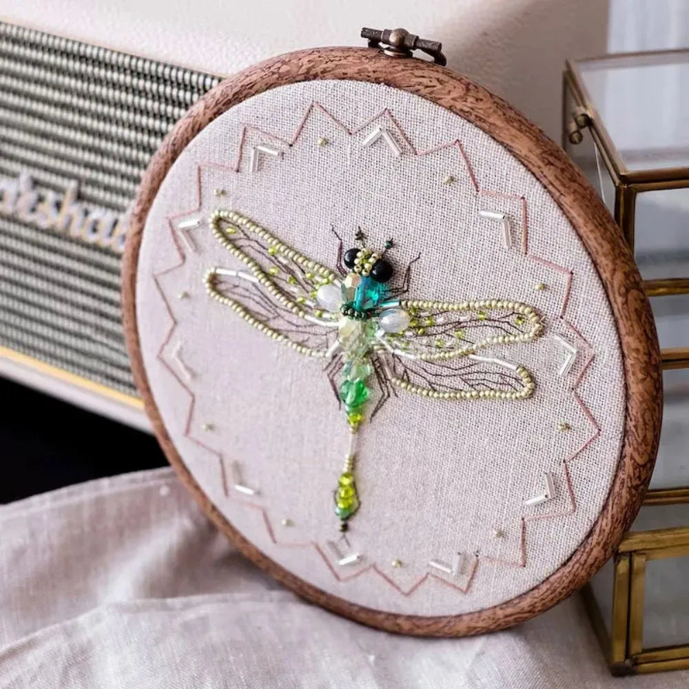 Insect Bead Embroidery DIY Craft Kit Cartoon Cross Stitch Insect Series Bead Embroidery Engraved Insect Pattern Set
