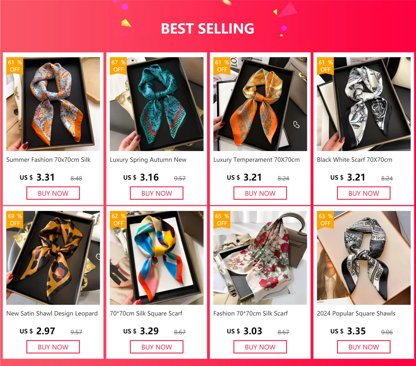 Imitated Silk Headcloth Fashion Flower Print Square Shawls Popular 70X70cm Bandanna Kerchief Sun Protection Silk Scarves Tie Bag