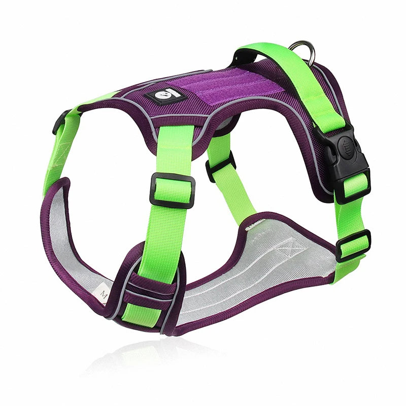 Durable Dog Harness Vest with Handle Explosionproof Pet Chest Strap Reflective Labrador Bulldog Walking Harness Dogs Accessories