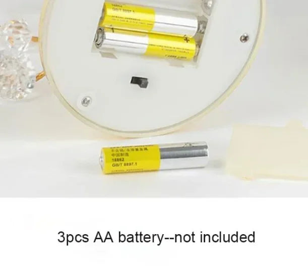 1Pcs LED Desk Lamp Crystal Diamond Christmas Tree Lamp Holiday Living Room Decoration Small Night Lamp Christmas Gift Decoration