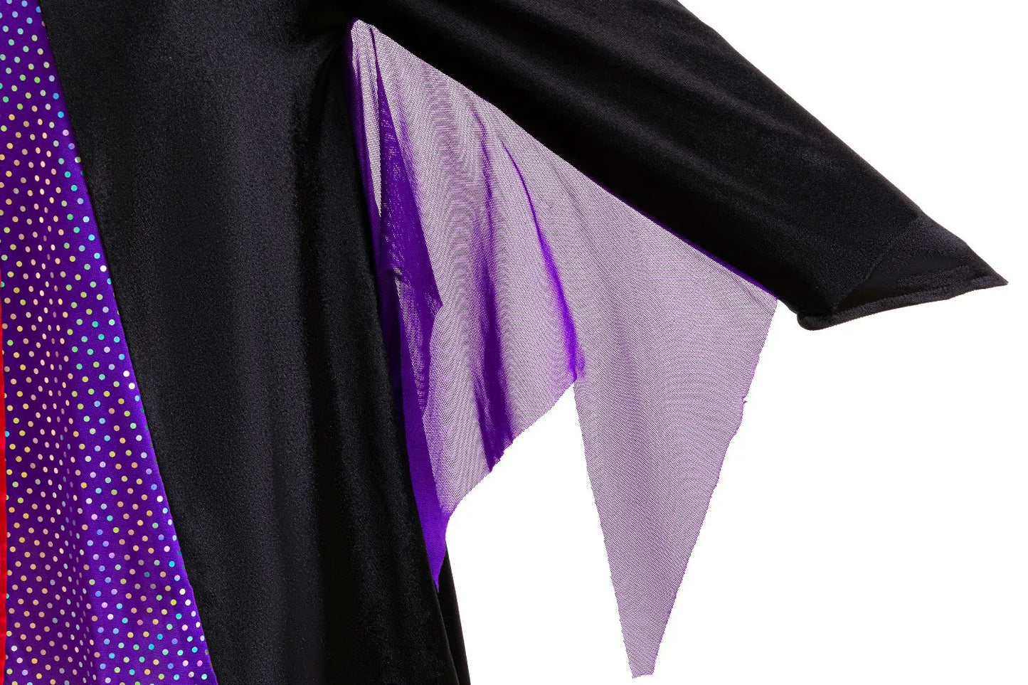 Halloween Costume Girls Cartoon Maleficent Cosplay Dress Children Fancy Witch Disguise Robe Carnival Devil Queen Dot Tulle Frock