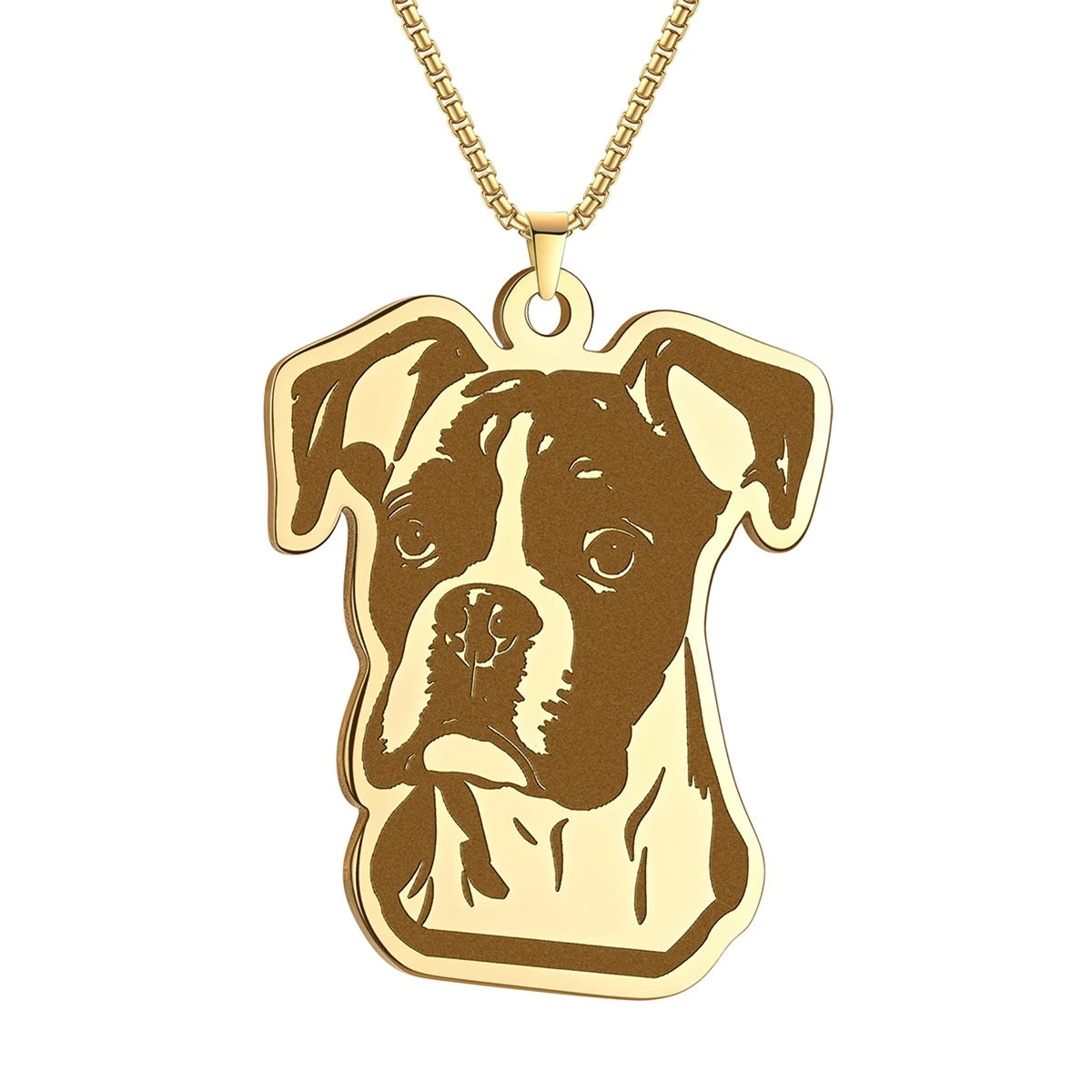 Kinitial Cute Dog Puppy Pendant Necklace For Women Men Stainless Steel Charm Necklace Wholesale Christmas Gift Jewelry