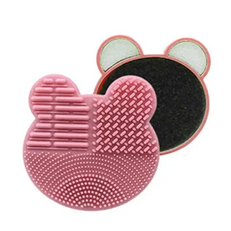 1pc Make Up Brush Cleaner Pad Washing Brush Pad Cleaning Mat Cosmetic Brush Cleaner Universal Make Up Tools Scrubber Board Pad
