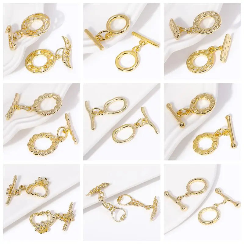 Earring Hooks with Open Loop 18K Gold Plated Ear Wire For Earrings Making Supplies Earwire DIY Accessories