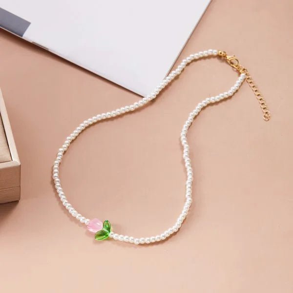 Fashion Imitation Pearl Rhinestone Necklace Stainless Steel Extra Long Drawstring Snake Tassel Metal Chain Women's Jewelry Gifts