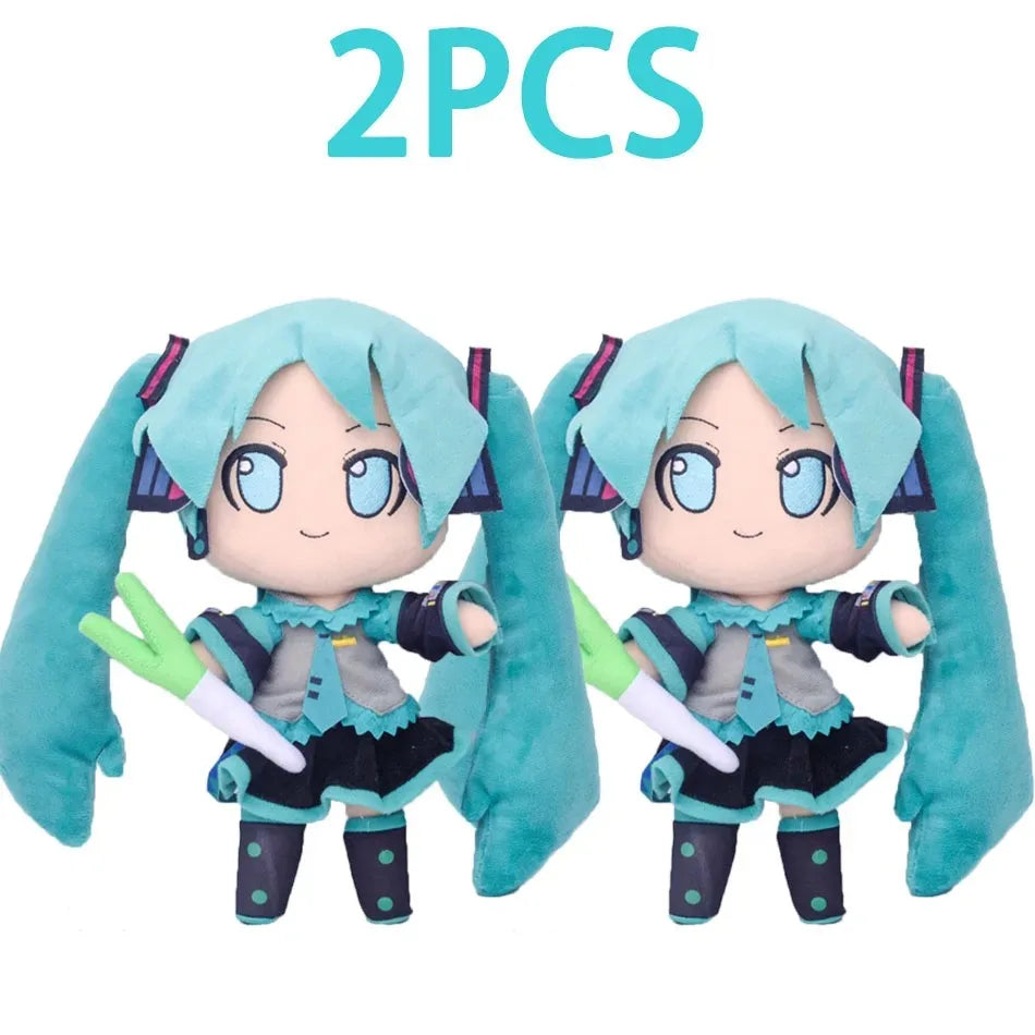 NEW 20/25cm Japanese Anime Plush Stuffed Toy Hatsune Miku Plush Doll Soft Pillow Future Doll Cute Christmas Gift For Children