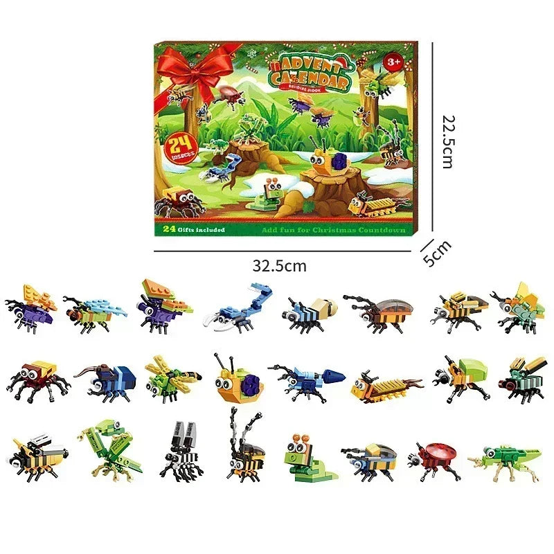 Christmas Advent Calendar Gift Box DIY Christmas Train Tree for Kids 24Days Countdown Calendar Box Surprise Party Christmas Gift