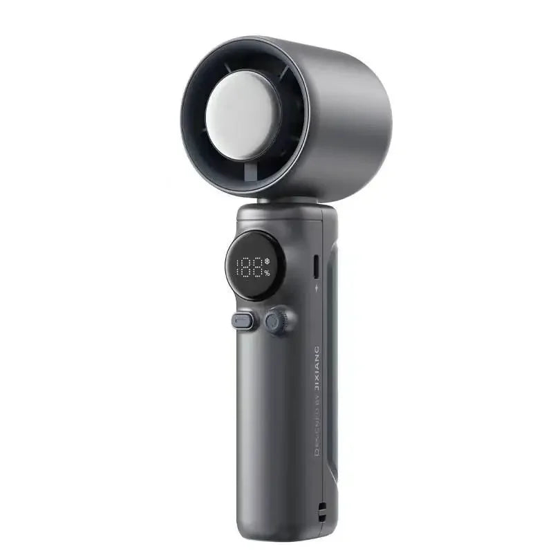 Xiaomi Handheld Turbo Fan 100-Speed Adjustable Digital Display USB Rechargeable Ice Cooling Mini Fan for Home Office Travel