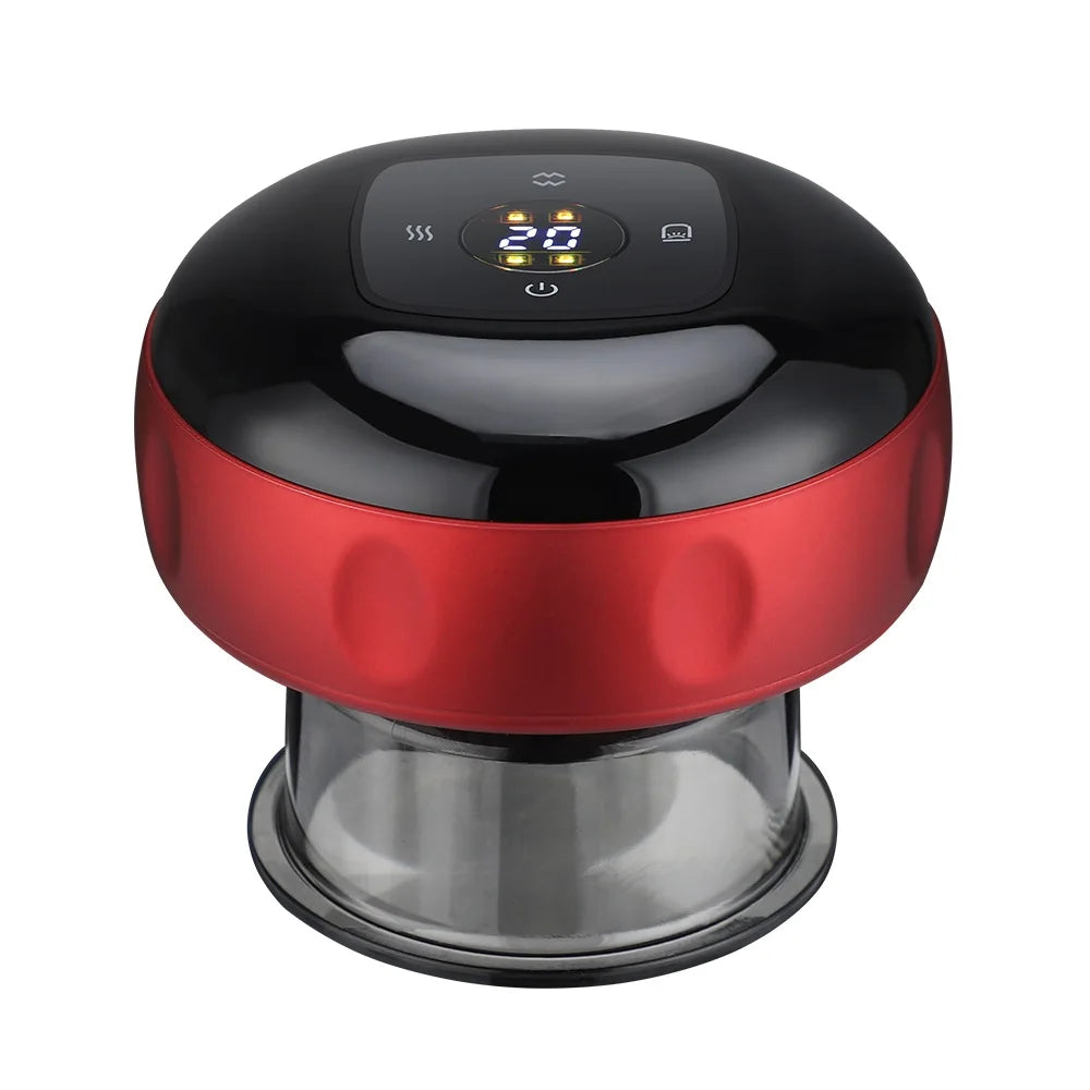Smart Vacuum Suction Cup Cupping Therapy Massage Jars Anti-Cellulite Massager Body Cups Rechargeable Fat Burning Slimming Device