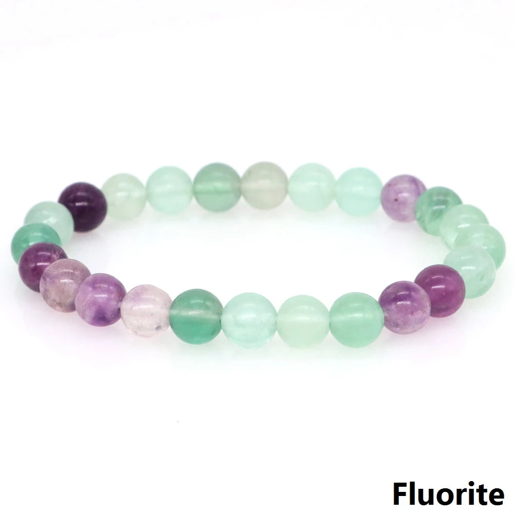Women Men Bracelet Natural Rainforest Jasper Crystal Round Beads Wrist Chain Chakra Healing Energy Stretch Charm Strand Jewelry