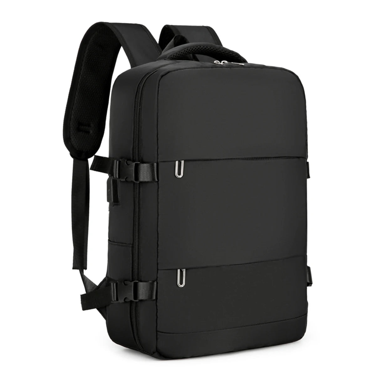 Travel Waterproof Oxford Fabric Dry/Wet  Multifunctional Backpack USB Port Shoe Compartment Trolley Sleeve for Gym/Trips Pockets
