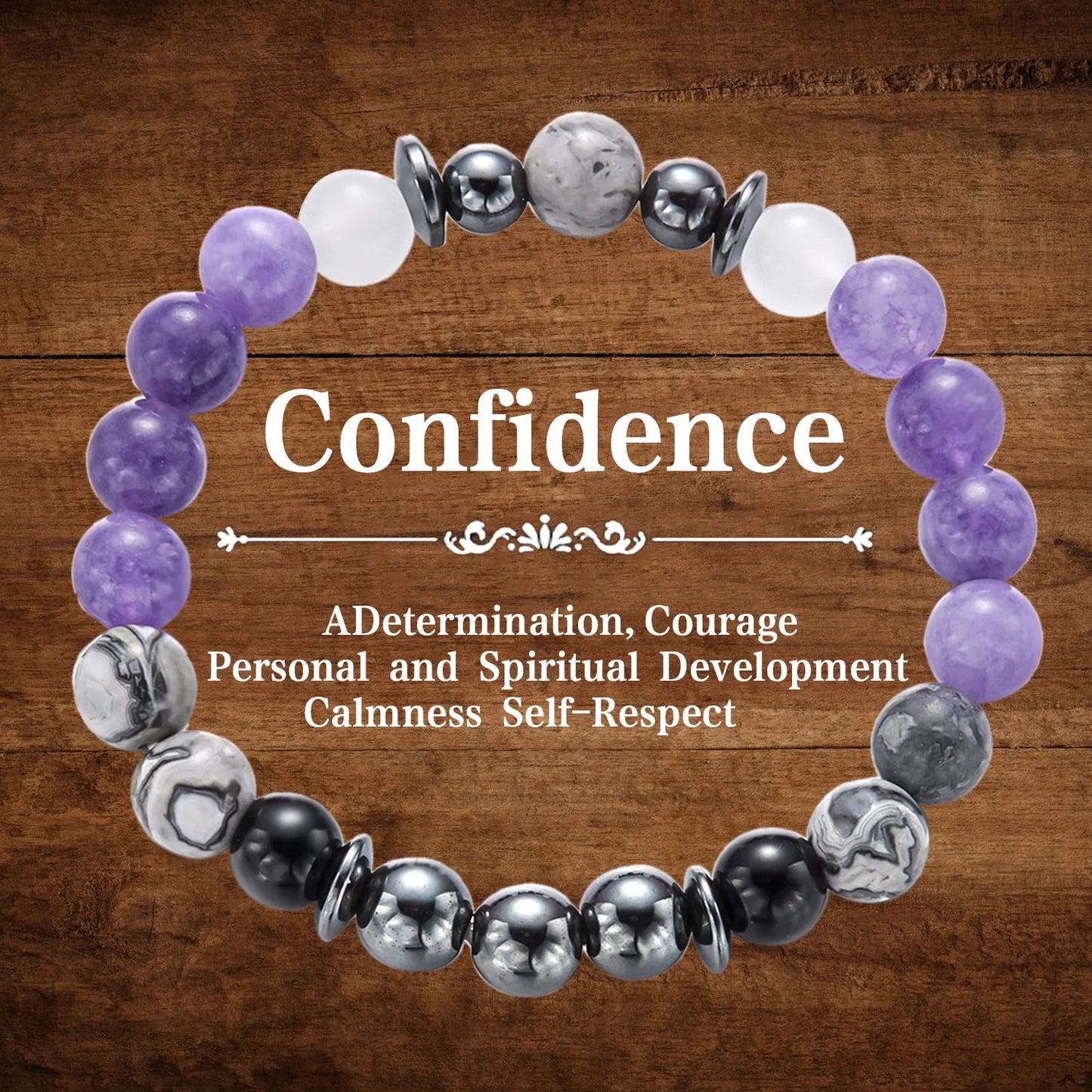 Attract Wealth Good Luck Fashion 8mm Natural Stone Beaded Bracelet for Women Bracelet Jewelry Colorful Party Gift