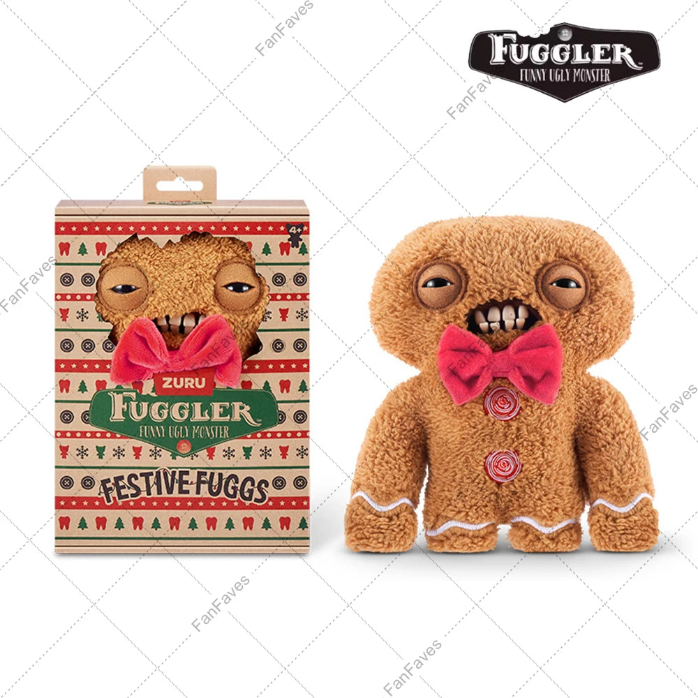 Butt Pet Ugly Fuggler Monster Series Original Plushies Rabbit Puppy Cat Dog Doll Reindeer Gingerbread Man Toy for Christmas Gift