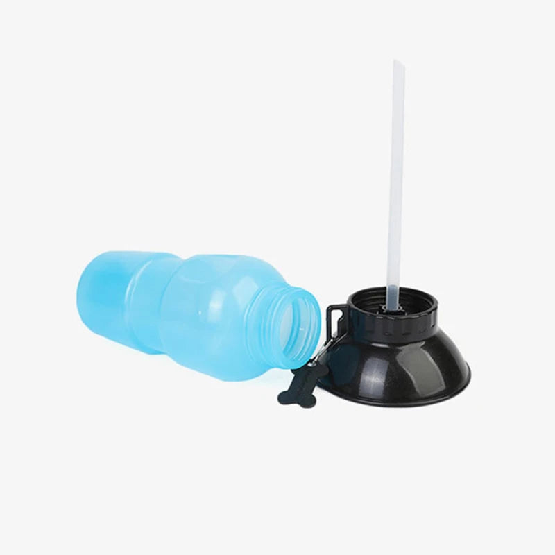 Portable Plastic Pet Water Feeder Pressing Car Carry Pet Bowl Water Feeding Kettle Dog Cat Outdoor Travel water bottle Container