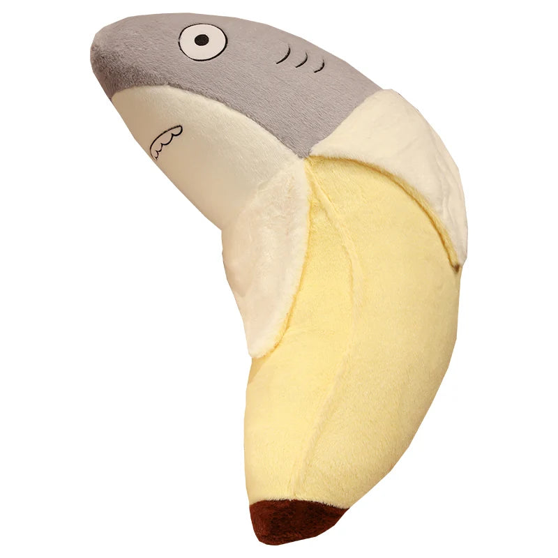 New Kawaii Transform Shark Banana Plush Toy Stuffed CuteShark Doll Animal Pillow Soft Cartoon Cushion Kid Christmas Gift