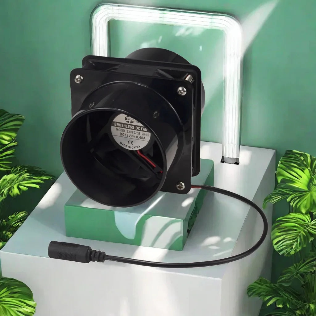 AC 115V 230V Cooling Fan High Airflow Extractor Ventilation Fan 108X86X86mm 56CFM Adjustable Speed Ducts Exhaust Inline Fans