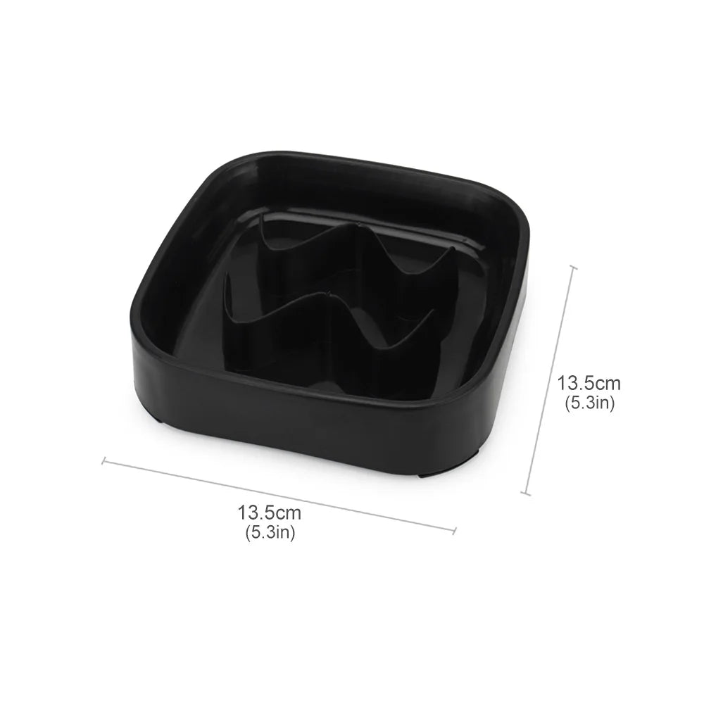 Small Dog Slow Food Bowl Anti Choking Cat Pet Bowl Puppy Feeder Supplies Square/Round