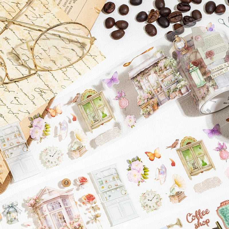 60mm*2m Cute Washi Tape Adhesive Masking Tapes Scrapbooking Decorative PET Tape Stationery Stickers Office School Supplies