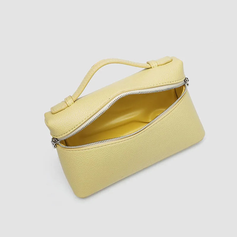 Customizable Name Lunch Box Bag Fashionable Women's Bag Ostrich Pattern Handbag Clutch Bag Women Make Up Pouch With Handle