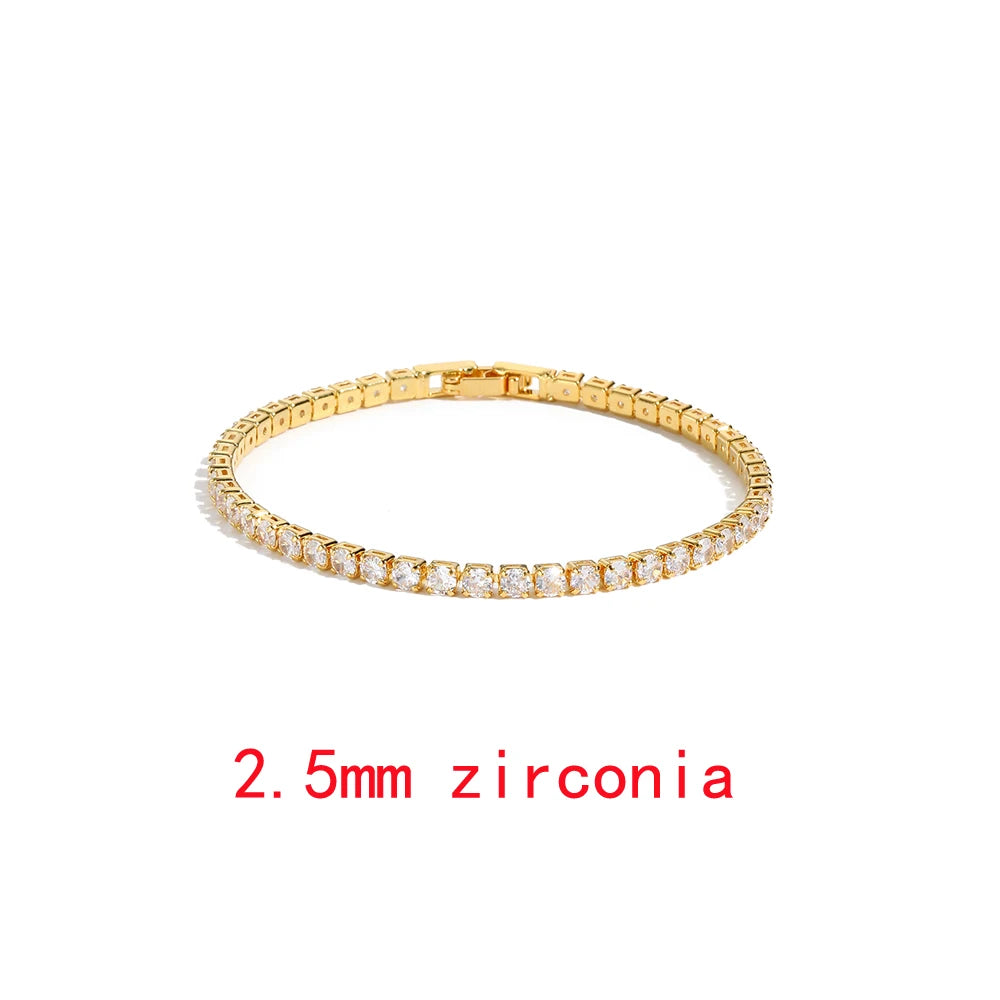 Luxury Rainbow Adjustable Multicolor Tennis Bracelets For Women Ladies Wedding Colorful Zircon Charm Bracelet Hand Chain Jewelry