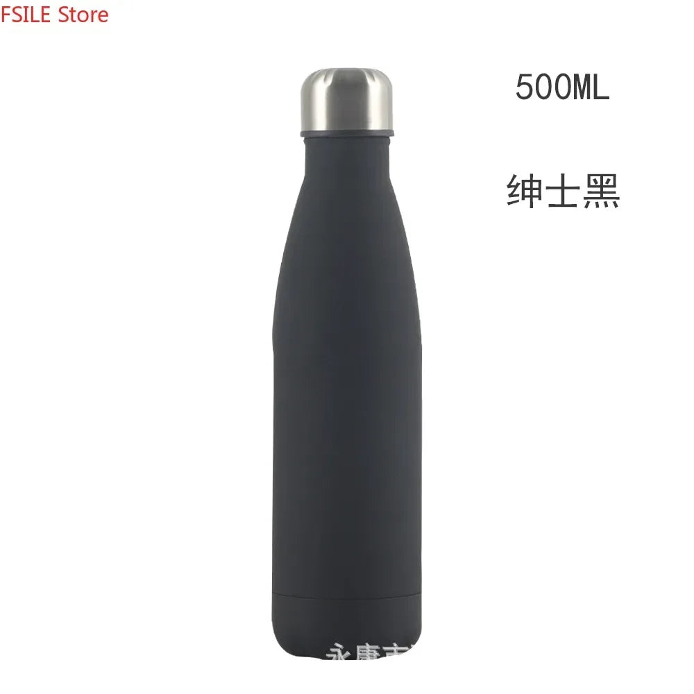 500/750/1000ml Double-Wall Insulated Vacuum Flask Stainless Steel Water Bottle BPA Free Thermos for Sport Water Bottles