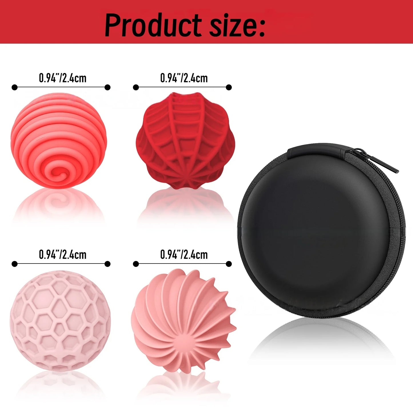 Sensory Magnetic Ball Fidget Decompression Soft Silicone Texture Worry Ball Puzzle Travel Toy Halloween Gift Set