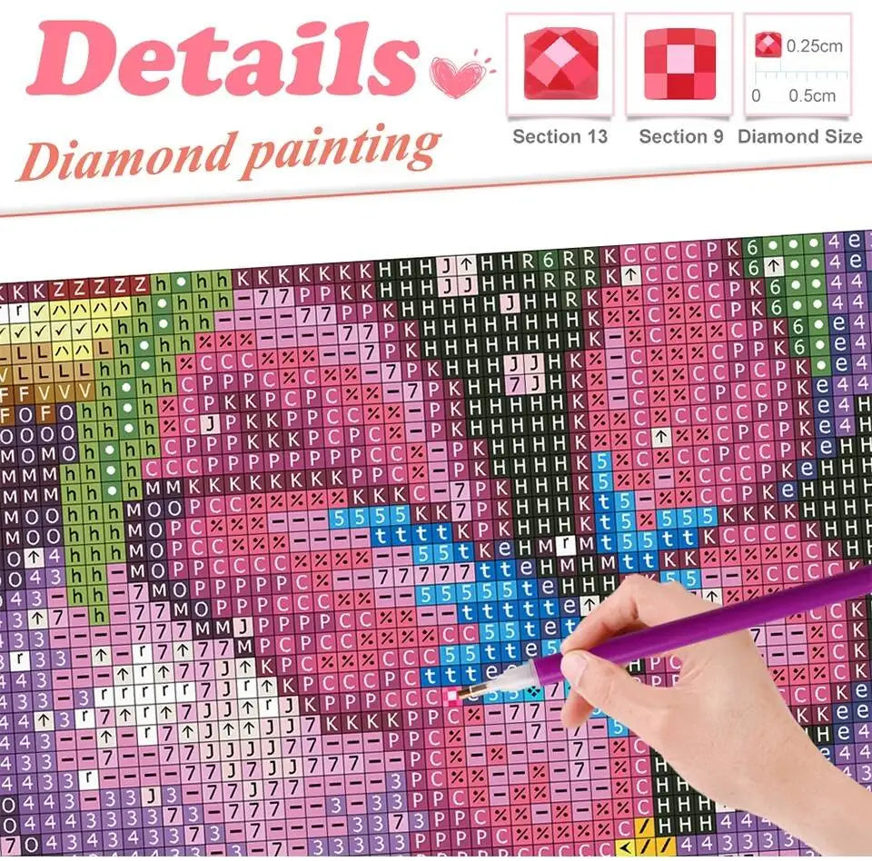 EverShine Diamond Embroidery Mouse Cartoon Diamond Painting Kit Rat Animal DIY Rhinestone Pictures Mosaic Winter Christmas Gift