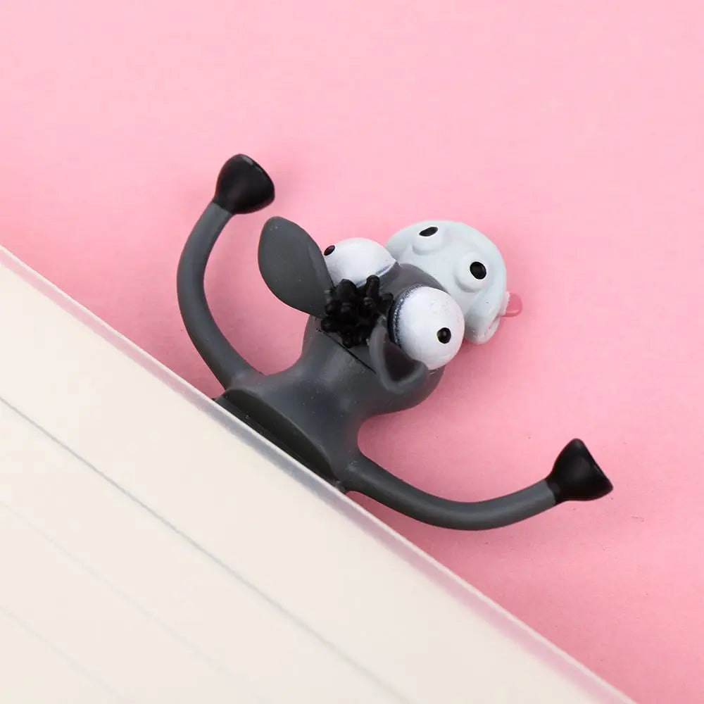 1PC 3D Cartoon Animal Bookmarks Ocean Series PVC Funny Marker Octopus Stereo Seal Creative Stationery for Children Gift Bookmark