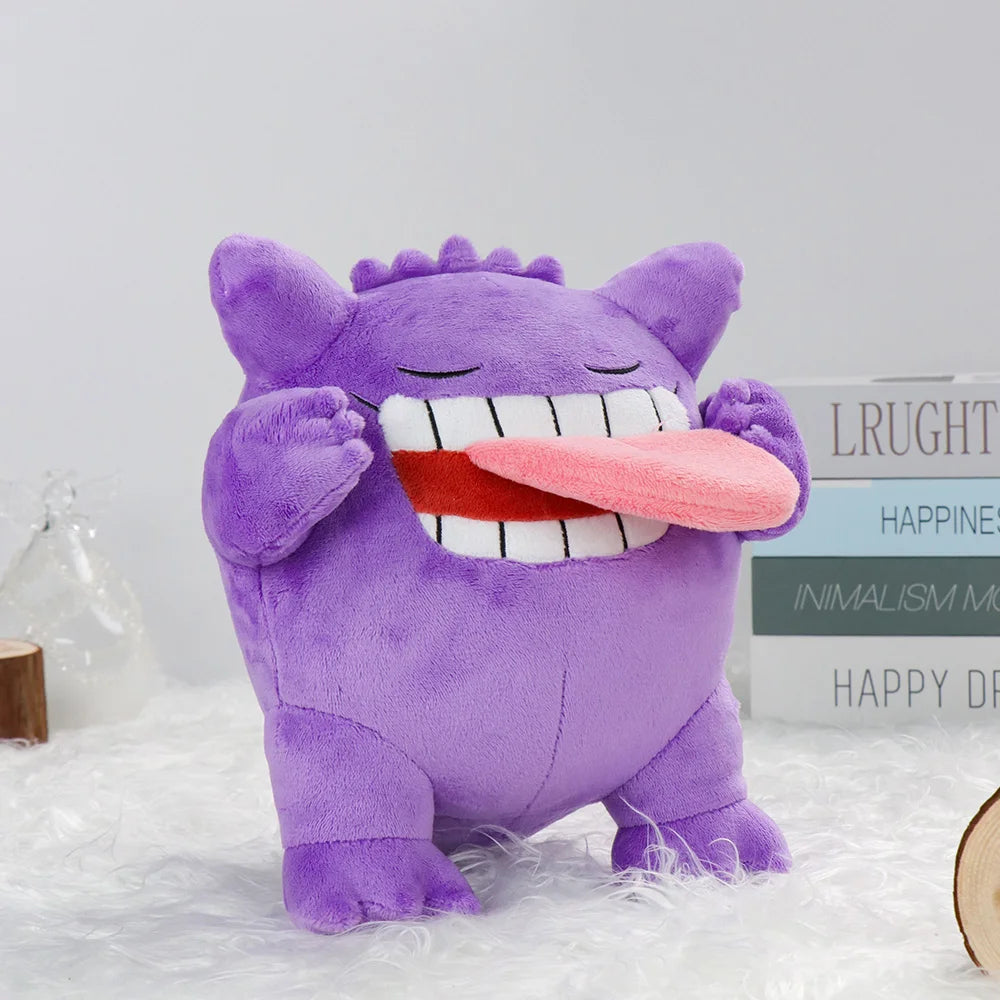 Pokemon Slepping Gengar Keychain Pendant Hanging Dolls 7 Style Gengar Cartoon Cute Animal Stuffed Peluche Doll Christmas Gift
