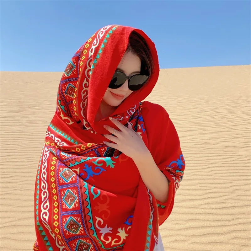 Travel Beach Sunscreen Scarves for Women Bikini Large Sarong Wrap Scarf Brazilian Swimsuit Bathing Cover-ups 17 Styles 90x180cm