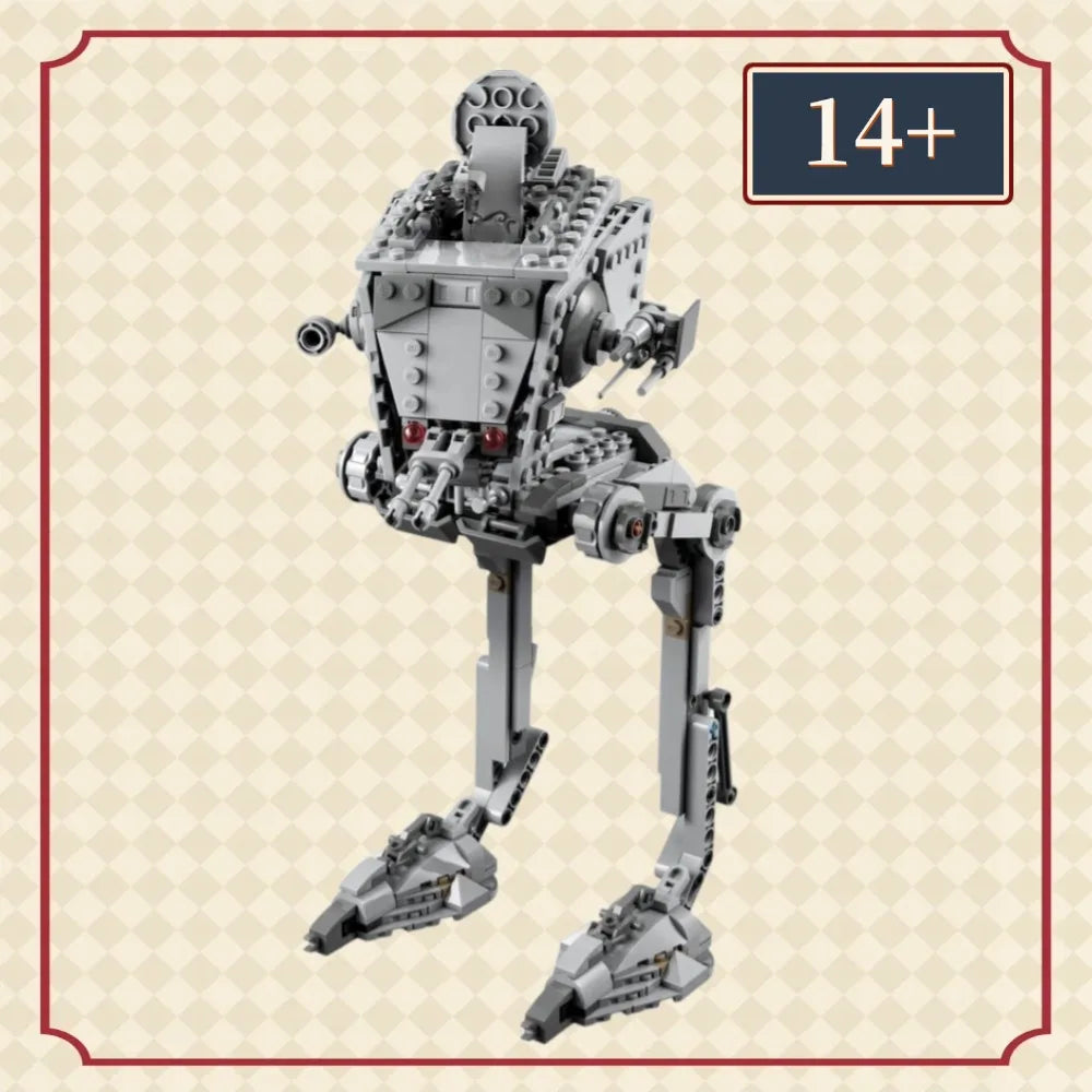 586PCS Classic Battle Reconnaissance Transport Walking Machine Building Blocks Assembly Toy FIT 75322 Christmas Gift for Friends