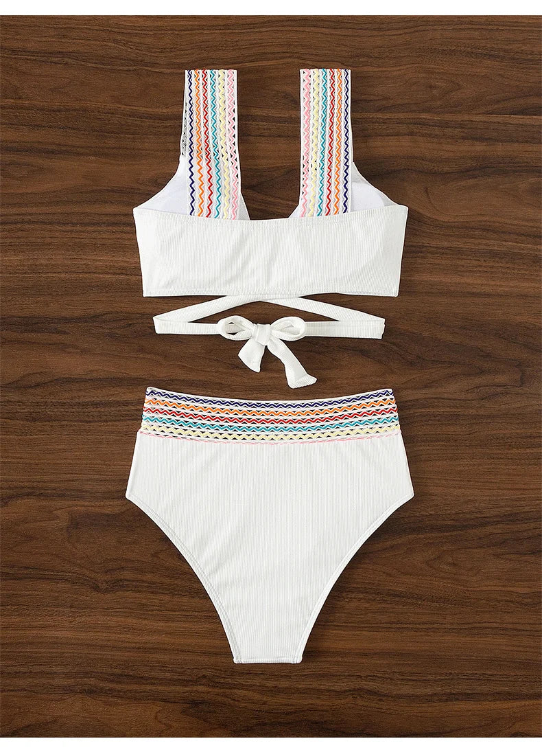 Sexy White Bikinis 2025 Women's Swimwear Push Up Female Swimsuit Swimming Bathing Suits Brazilian Bikini Set Beachwear Bather