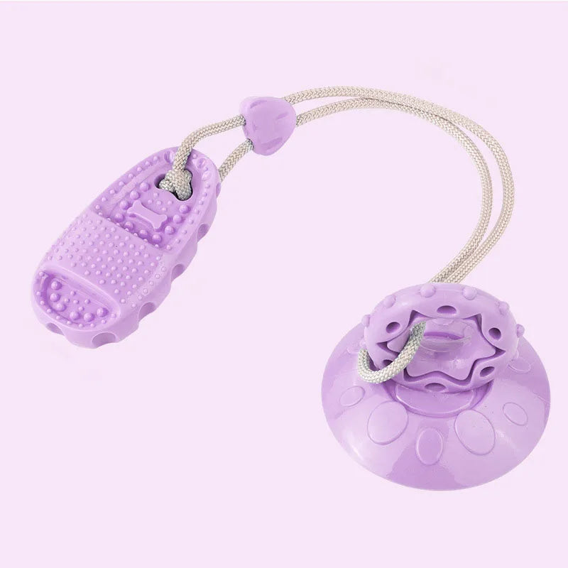Pet Supplies: Suction Cup Slipper Dog Toy - Bite-Resistant & Durable Chew Toy for Dogs