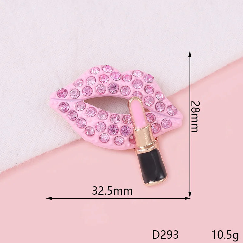 4Pcs Y2K Bling Diamond Metal Purse Presum Bottle Brand Bag Lips BB Key Junk Phone Case Ipadcase Decoration Charms Diy Crafts