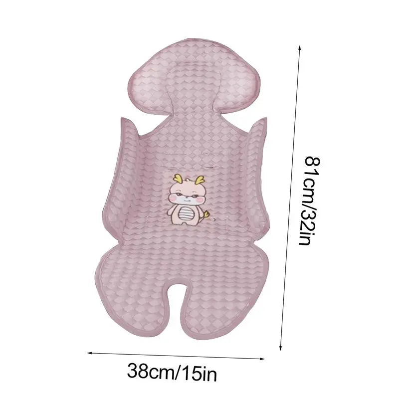 Baby Car Seat Cooling Pad Ice Stroller Cooler Mat Breathable Cooling Mat Anti-Slip Seat Pad Cushion Liner Gel Cooling Pad For