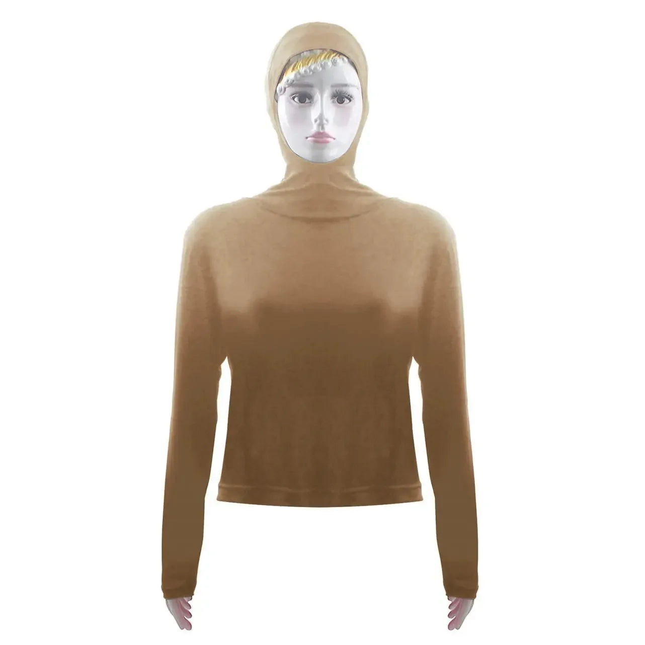 Summer Women Long Sleeve Hooded Top Shirt Sun Protection Tops Tee Stretch Swim Plain Hooded Pullover Tops Sunscreen Swim Wear