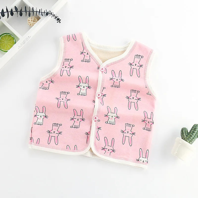 Unisex 6M-6Y Fall Vests Baby Girl Winter Clothes Kids Waistcoats Cardigan Children's Clothing Toddler Vest Boy Jacket Corduroy