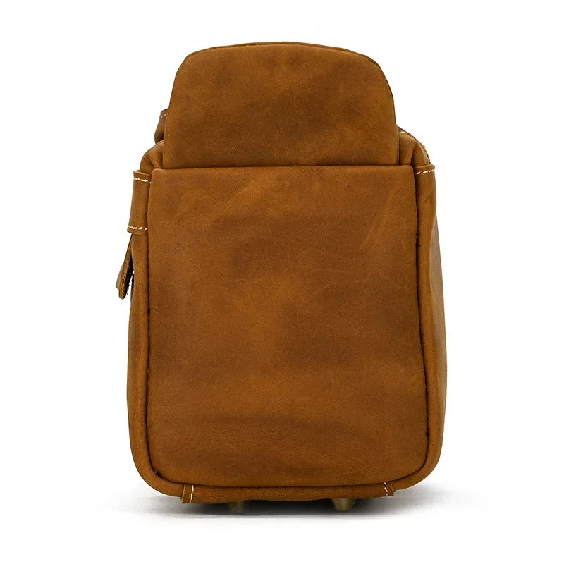 Fashion High Quality Small Travel Bag Crazy Horse Leather Travel Wallet Storage Bag Washing Make Up Bag For Travel toiletry