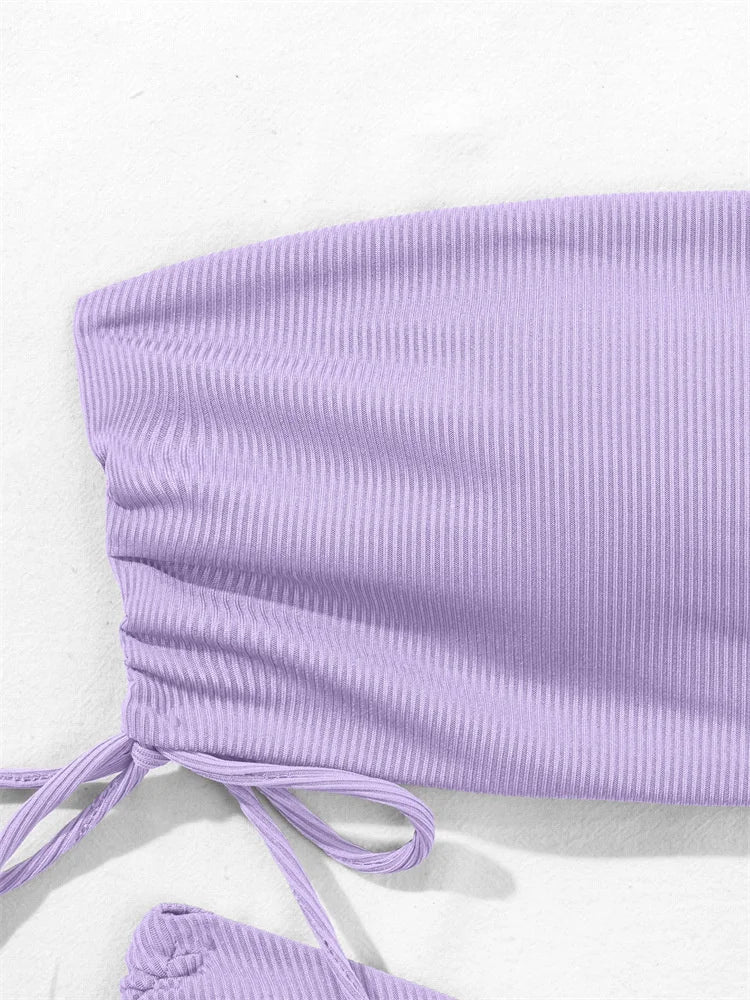 Sexy Solid Bikinis Women's Swimwear Push Up Female Swimsuit Swimming Bathing Suits Brazilian Girls Bikini Set Beach Wear Bather