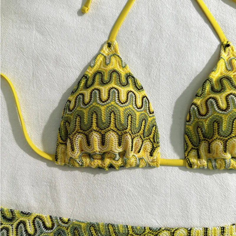 Summer Sexy Bikinis Female Swimsuits Women's Three-Piece Swimwear Beach Swim Wear Bathing Suits Brazilian Bikini Set Pool Bather